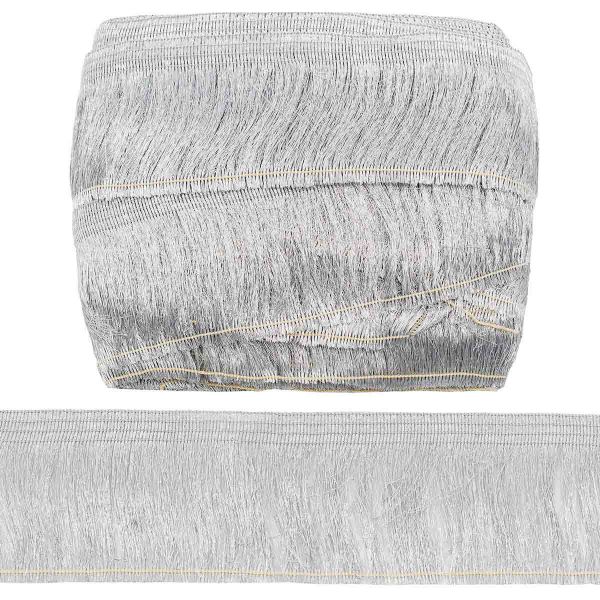 Бахрома отделочная 85.0 мм / 25 метров, металлизированная серебро