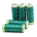 Нитки отделочные Gutermann Top Stitch, 30м, 167 нефритовый, 5 катушек