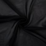 Ткань блузочная Poly Chiffon 84 г/м², 150х147 см, _ черный, Gamma PC-02