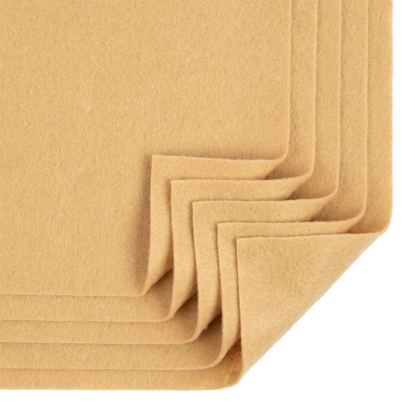 Фетр листовой 1 мм, 20х30 см, 5 шт, CH641 бежевый, Blitz FKC10-20/30