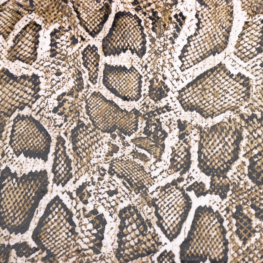 Сетка бельевая эластичная 100 г/м², шир.160 см / 3 метра, принт Питон /SZ025816.12/