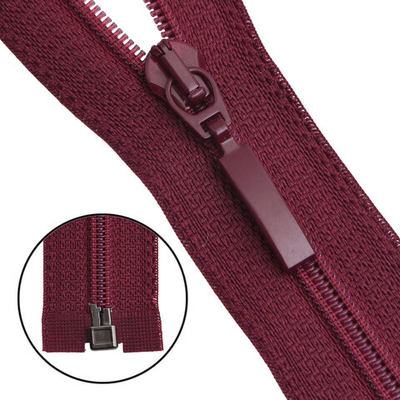 Молния спираль (витая) Arta Т5 (5 мм) 1 зам., разъем., 80 см, цв. 021 бордовый, уп.5 шт