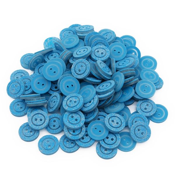 Пуговицы 2 прокола 28L (C549 бирюзовый), 0312-0386А, 144 шт