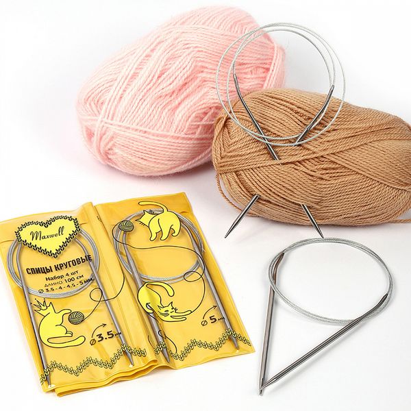 Набор круговых спиц Maxwell Gold 4 шт длина 100см 3.5-4-4.5-5мм