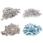 Кнопка рубашечная (джерси) закрытая ⌀9.5 мм, ≈144 шт, МЕТАЛЛ, эмаль, 185 св.голубой матовый, NEW STAR