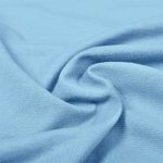 Футер 2-нитка петля гладкокрашеный, 240 г/м², 72% х/б, 20% п/э, 8% эласт, 180 см, цв. небо, 6м /TOS/