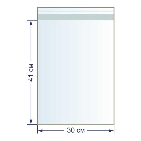 Пакет с липкой лентой 30 мкр. 30х40 см, 100 шт, Gamma