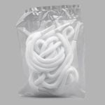 Шнурки круглые с металлическим наконечником 4.0 мм / 130 см, 1 пара (2 шт), белый, 6220-0133