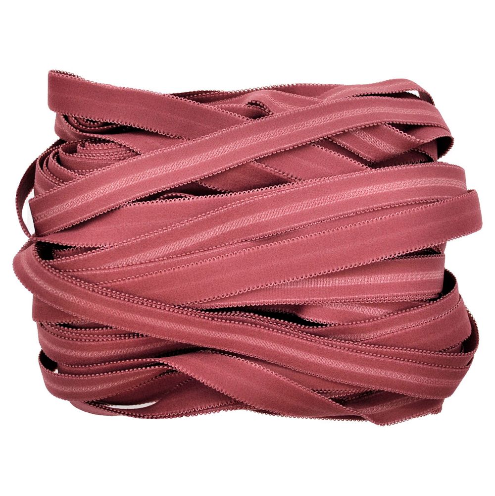 Резинка бельевая (бретелечная) матовая 18.0 мм / 25 метров, пурпурный