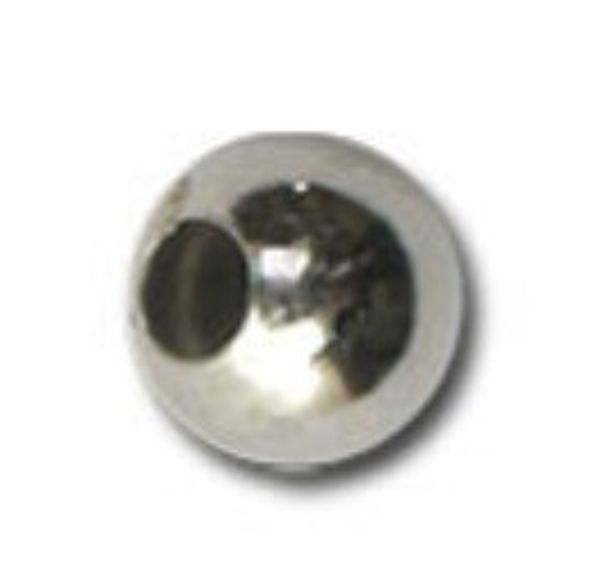 Бусины металл ⌀3.5 мм, 50 шт, №02 никель, Zlatka DC-041