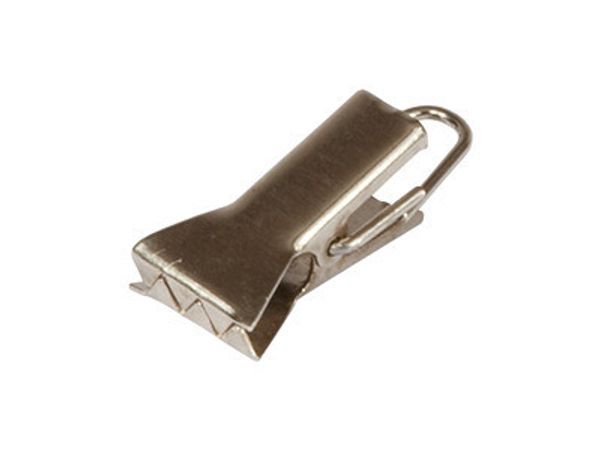 Зажим для штор металл 27х13 мм, 200 шт, Gamma