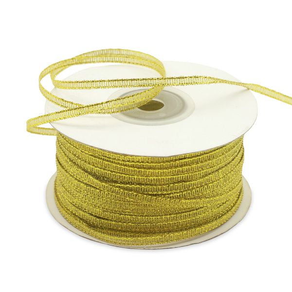 Лента металлизированная 3.0 мм, 100м 0080-0300 (золото)
