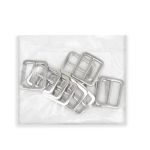 Пряжка регулировочная металл 18 мм. никель, 10 шт, BIG