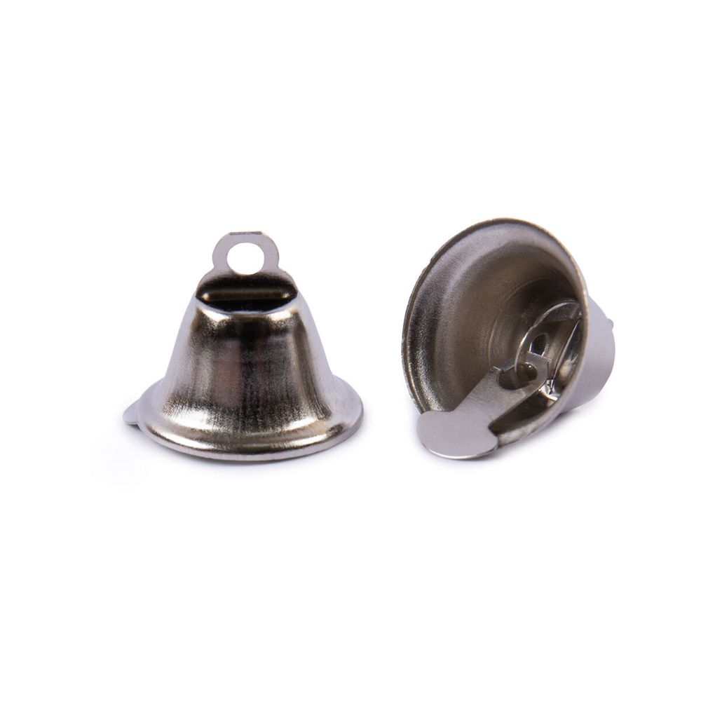 Колокольчики 16 мм, 10 шт, ±, 2 шт, №02, никель, Zlatka NL-16