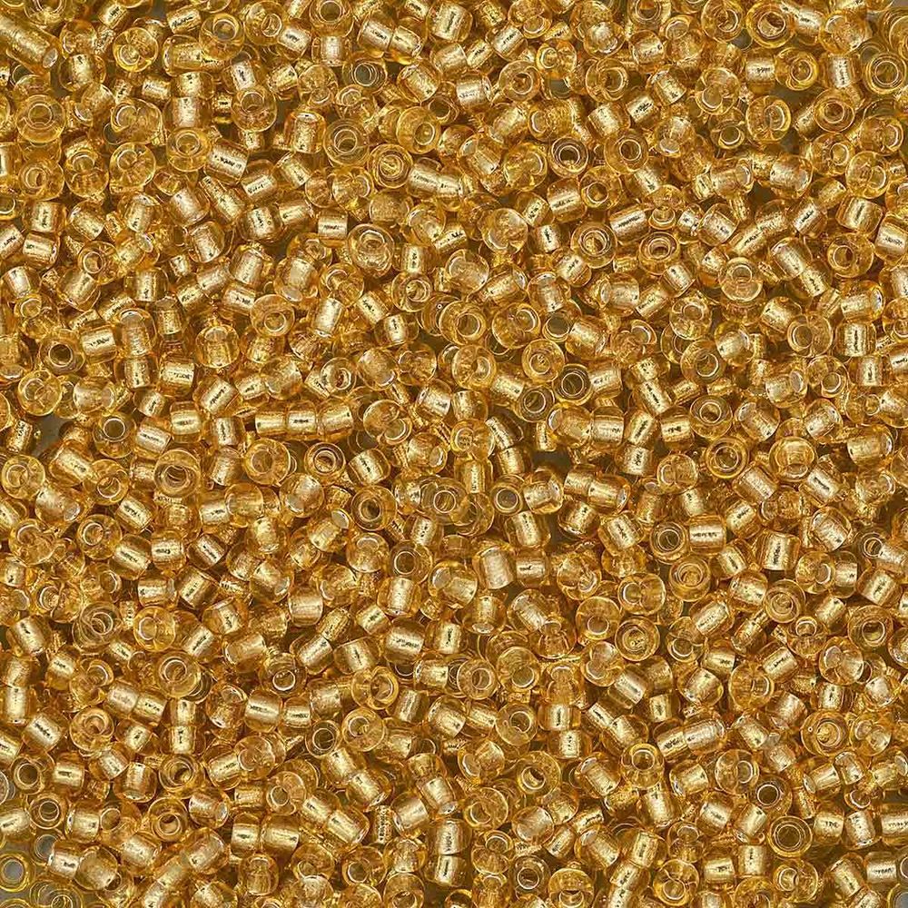 Бисер Astra&amp;Craft 11/0 (2.1 мм), 200 г (10х20 г), цв. 22Т золотой