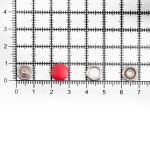 Кнопка рубашечная (джерси) закрытая ⌀9.5 мм, ≈1440 шт, МЕТАЛЛ, эмаль, 162 красный матовый, NEW STAR