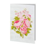 Кристальная (алмазная) мозаика Фрея ALVO-513, открытка, Розовый букет, 13.5х20 см