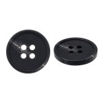 Пуговица 4 прокола 28L = 18 мм, пластик, col.A черный, CN2865, 72 шт