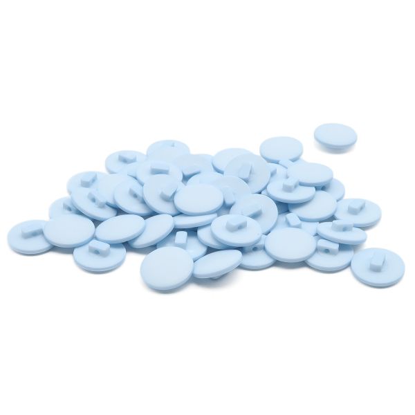 Пуговицы на ножке 28L (18мм), пластик (Blue1 (синий1)), NE68, 48 шт