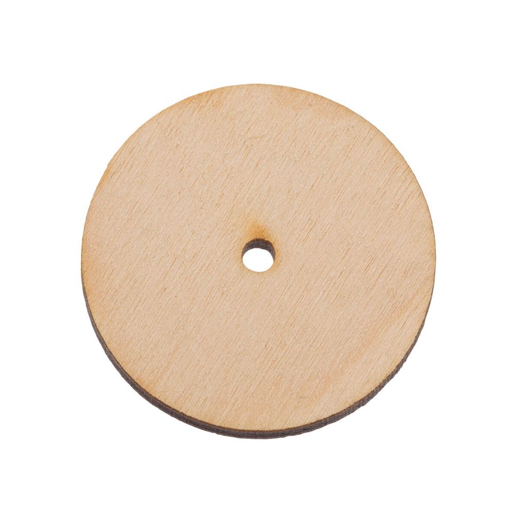 Диски из фанеры для суставов мишек Тедди ⌀50 ±0.1 мм, 100 шт, HobbyBe CDD-50