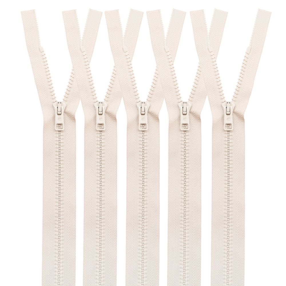 Молния трактор Arta Т6 (6 мм) 1 зам., разъем., 75 см, цв. 105 св.бежевый, уп.5 шт