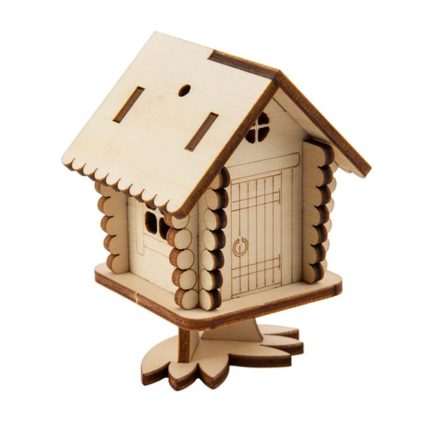 Заготовка из фанеры Сказочная избушка, 5х5х7.5 см, Mr.Carving КЛ-14