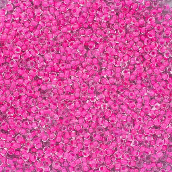 Бисер Astra&Craft 11/0 (2.1 мм), 200 г (10х20 г), цв. 132 малиновый/прозр.с цвет.центром