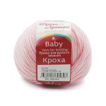 Пряжа Троицкая Кроха / уп.10 мот. по 50 г, 135 м, 180 светлая бегония
