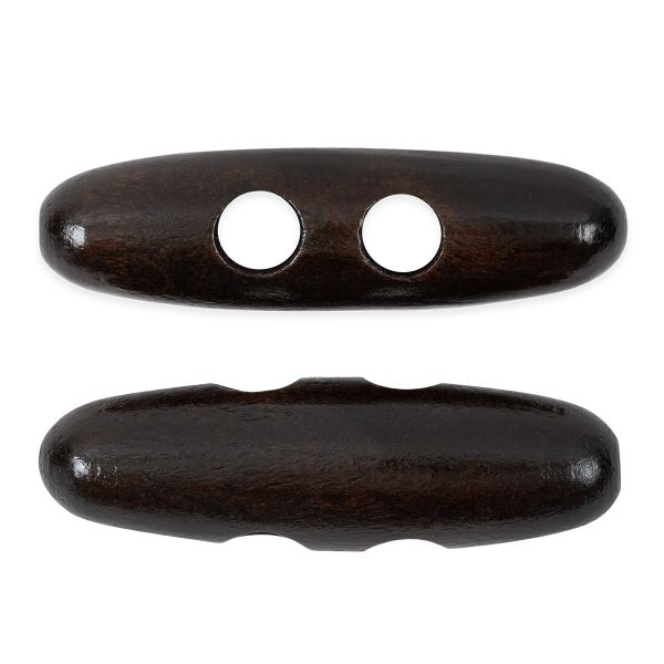 Пуговицы деревянные 40 мм, 24 шт, дерево, №304 т.коричневый, Blitz DRN 0120