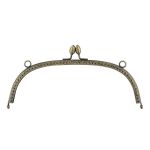 Застежка для сумки фермуар 20.5х7.5 см, 5 шт, 02 под состаренную бронзу, Gamma FER-09