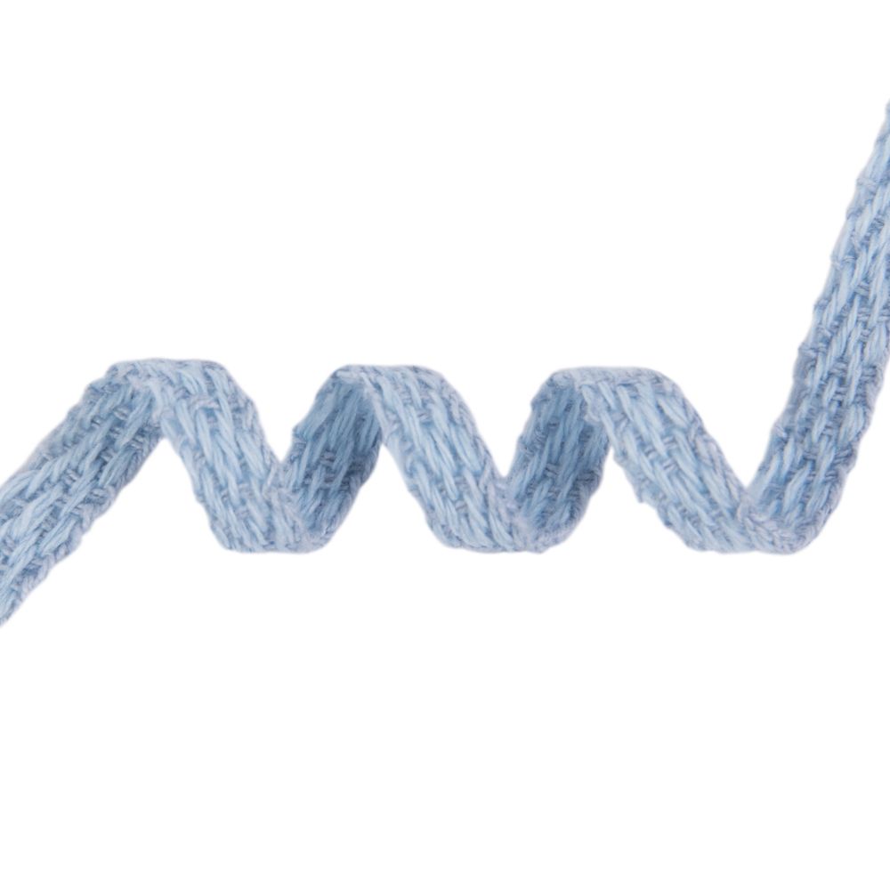 Тесьма (лента) киперная (100% х/б) 5 мм / 25 метров, голубой, Gamma С3865Г17