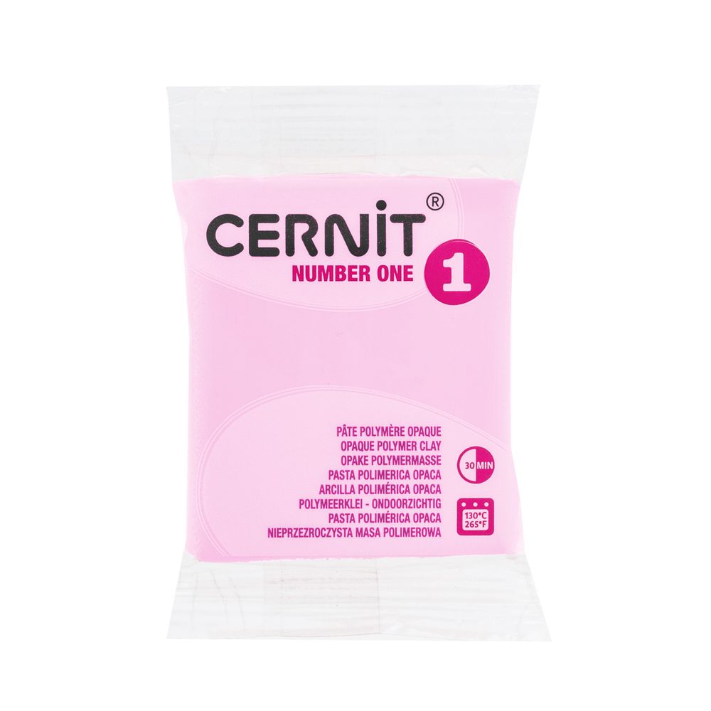Полимерная глина Cernit №1 запекаемая, 56-62 г, 482 розовый фламинго, CE0900056