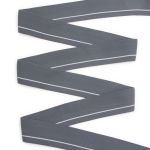 Резинка для мужских трусов и боксеров 35.0 мм / 25 метров, мягкая тканая 24 г/м, эластичность 150%, св.серый/белый полоса