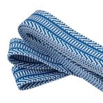 Стропа (ременная лента) 38 мм / 3 метра, [40 г/пог.м], с принтом 2-сторонняя, T0126 синий/белый), 3Al352