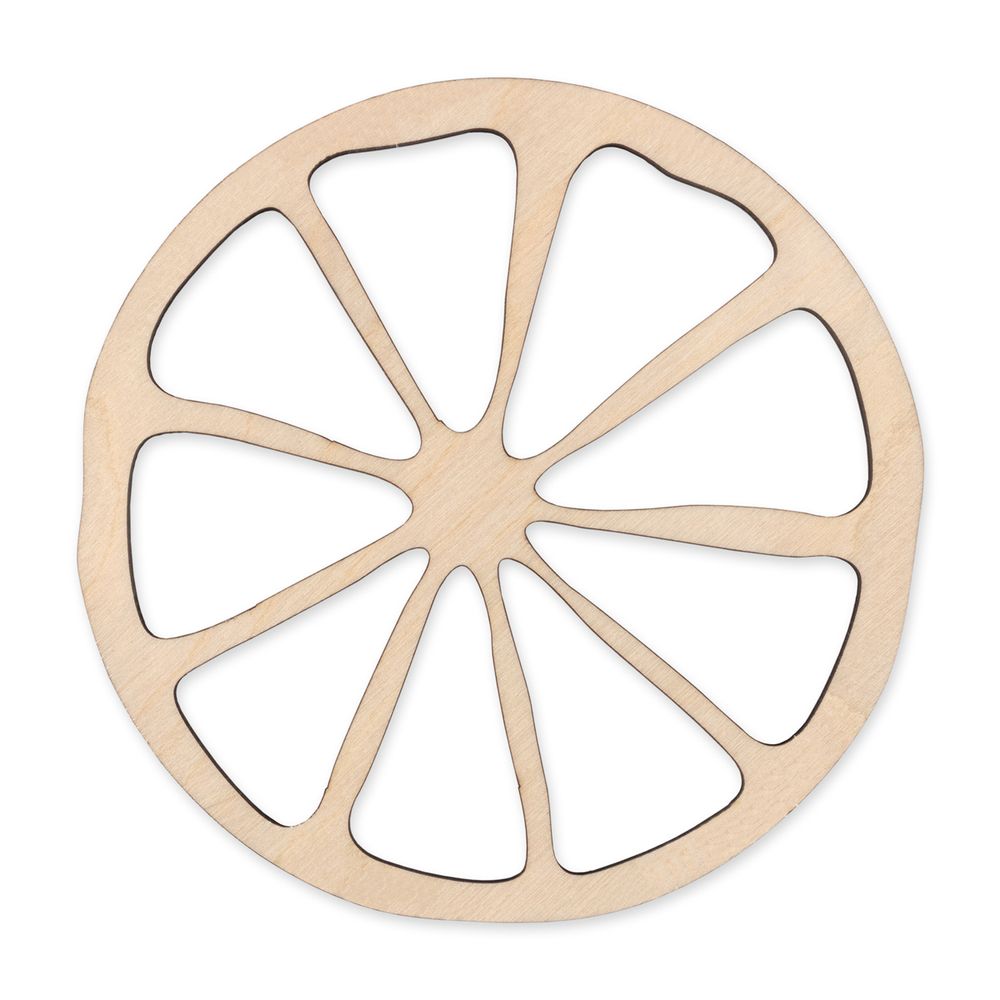 Заготовка из фанеры для эпоксидной смолы, 15.5х15.5х0.9 см, 0.6 см, Лимон (15х15см), ВД-1152 Mr.Carving