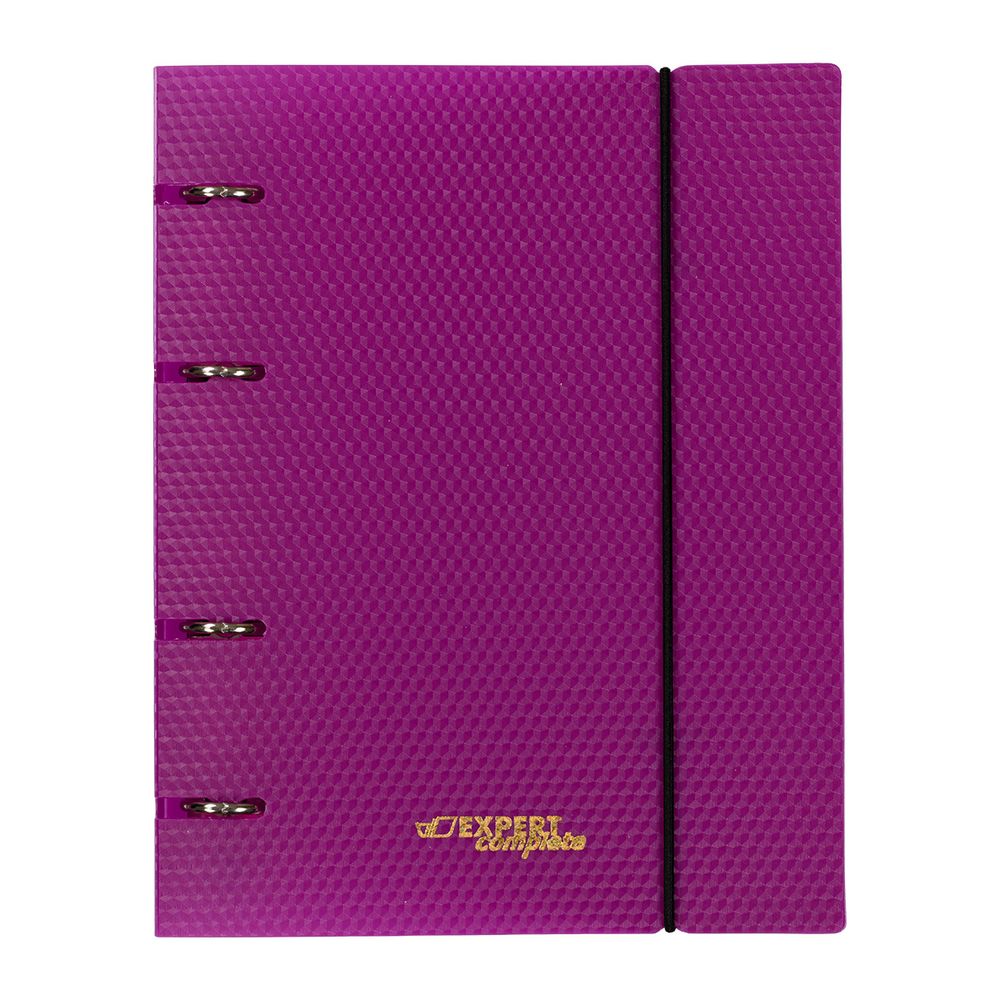 Папка-обложка для сменного тетрадного блока на 4 кольцах A5+ 700 мкм 20 мм, 1 шт, ⌀- 20 мм, пурпурный EC21140022, Expert Complete EC21140022