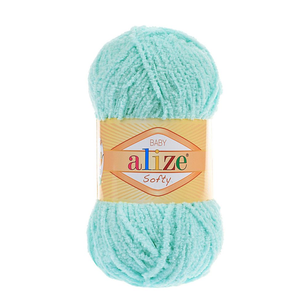 Пряжа Alize (Ализе) Softy / уп.5 мот. по 50 г, 115м, 669 светлая бирюза A