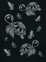 Набор для творчества Гравюра-блокнот Морские обитатели, 10х14 см, Hobbius GHPS-05