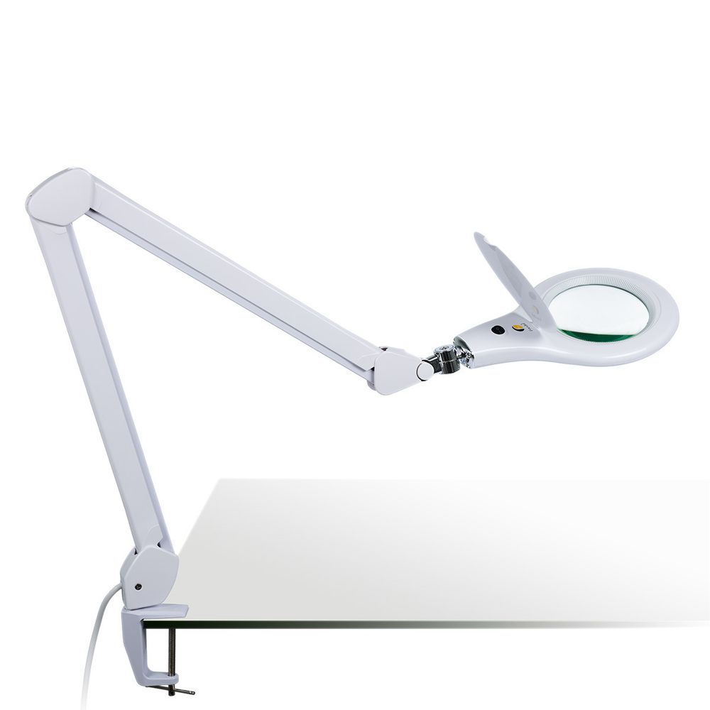 Лупа с подсветкой на струбцине ⌀12 см (ув.х2), Ferstel FR-26