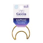 Каркас для рукоделия полумесяц (заготовка) сталь металл, под золото, Gamma RKC-005