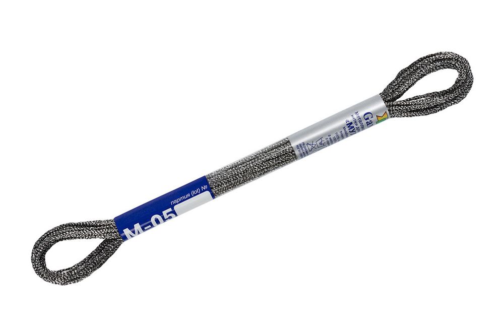 Мулине Gamma металлик, цв.М-05 черный/серебро, 12 мотков по 8 метров