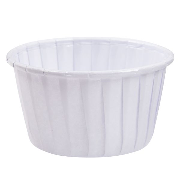 Формы для выпечки бумажные (усиленные с бортиком) 5 см, 5х3.9 см, 12 шт, №03 белый, S-Chief PPC-0010