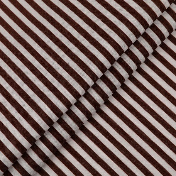 Ткань для пэчворка Peppy Бабушкин сундучок 100х112 см, 140±5 г/м², БС-10 полоска коричневый