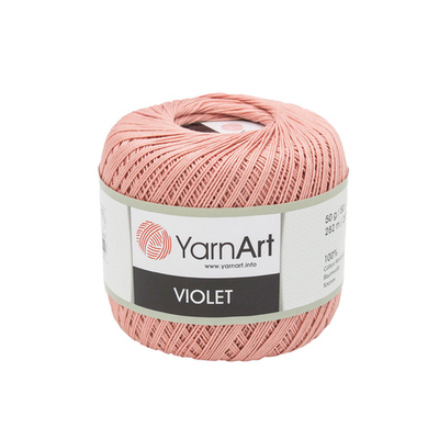 Пряжа YarnArt (ЯрнАрт) Violet / уп.6 мот. по 50 г, 282м, 4105г, грязно-розовый