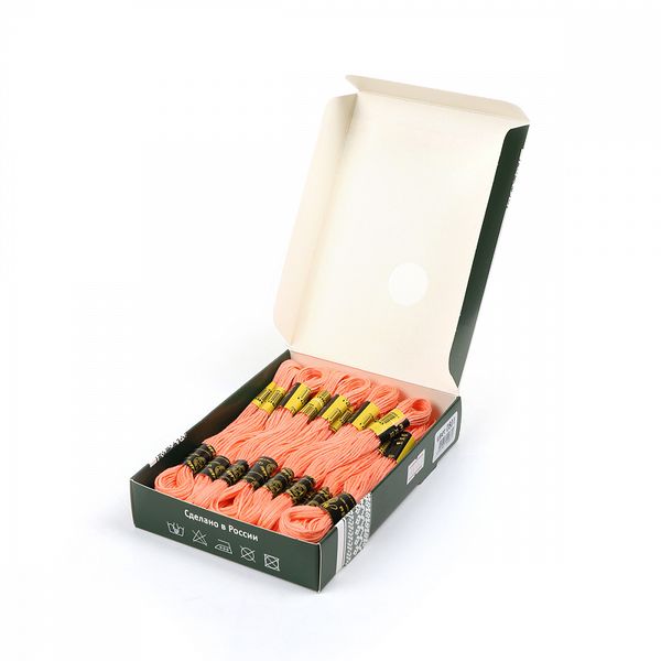 Мулине ПНК им.Кирова цв.0801 розовый, 24 мотка по 8 метров