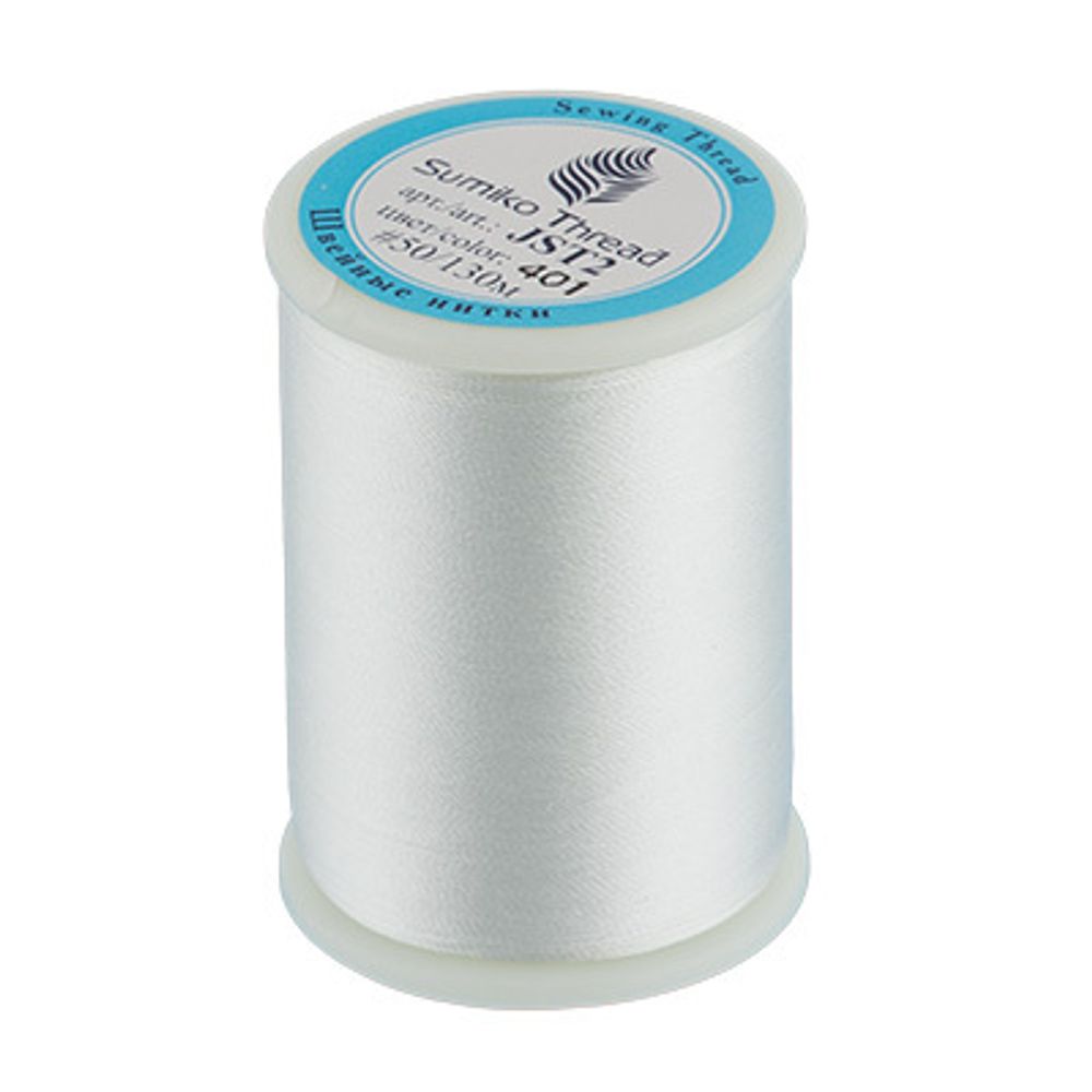 Нитки вышивальные SumikoThread 130 м, №401 белый