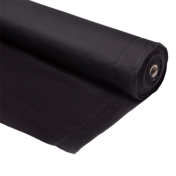 Петельное полотно велкроткань мягкая 250 г/м², шир.50 см / 10 метров, 100% нейлон, черный, 8203-0021