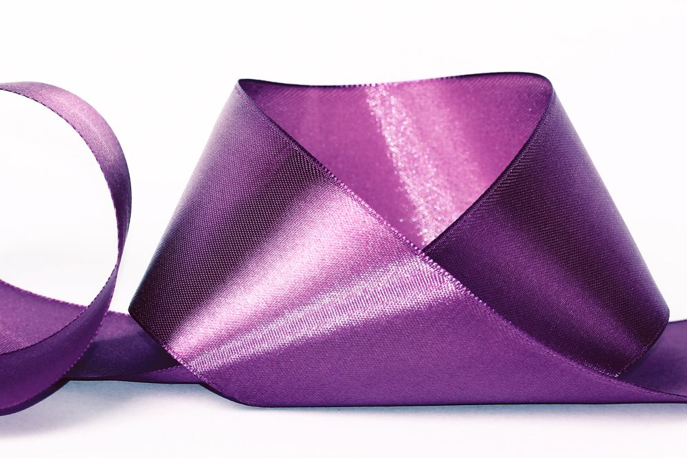 Лента атласная 1-сторонняя 50.0 мм / 33±2 метра, 143 фиолетовый, Gamma