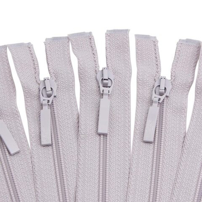 Молния спираль (витая) Arta Т5 (5 мм) 1 зам., разъем., 80 см, цв. 154 св.серый, уп.5 шт