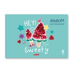 Альбом для рисования 100 г/м², A4 29х20.5 см, 8 л. на скобе, 20 шт, Маленькие радости 000682, Светоч 8АЛСК4_1_3_9